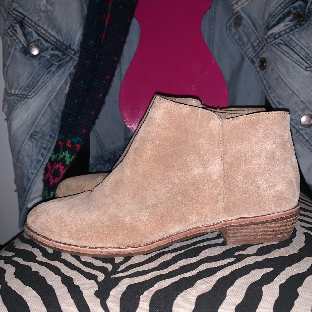 Tan ankle booties